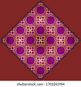 Abstrakter luxuriöser Hintergrund mit Mandala. Vektorillustration. Ornament elegante Einladung Hochzeitskarte , einladen.