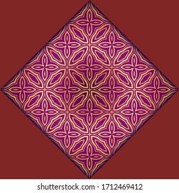 Todo un toque de lujo con mandala. Ilustración vectorial. Ornament elegante carta de invitación de boda , invitación.