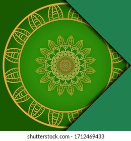 Abstrakter luxuriöser Hintergrund mit Mandala. Vektorillustration. Ornament elegante Einladung Hochzeitskarte , einladen.