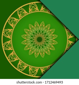 Abstract luxury background with mandala. Vector illustration. Ornament elegant invitation wedding card , invite.