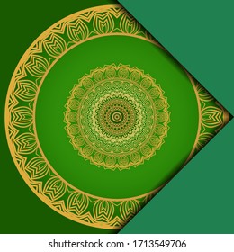 Abstract luxury background with mandala. Vector illustration. Ornament elegant invitation wedding card , invite.