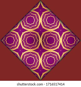 Todo un toque de lujo con mandala. Ilustración vectorial. Ornament elegante carta de invitación de boda , invitación.