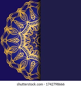 Abstract luxury background with mandala. Vector illustration. Ornament elegant invitation wedding card , invite.