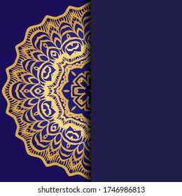 Resumen de lujo con mandala. Ilustración vectorial. Ornamenta elegante tarjeta de invitación de boda , invitación.
