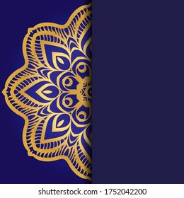 Abstract luxury background with mandala. Vector illustration. Ornament elegant invitation wedding card , invite.