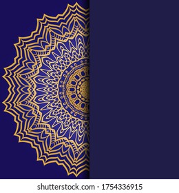 Resumen de lujo con mandala. Ilustración vectorial. Ornamenta elegante tarjeta de invitación de boda , invitación.