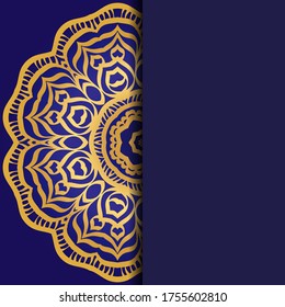 Resumen de lujo con mandala. Ilustración vectorial. Ornamenta elegante tarjeta de invitación de boda , invitación.
