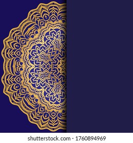 Abstract luxury background with mandala. Vector illustration. Ornament elegant invitation wedding card , invite.