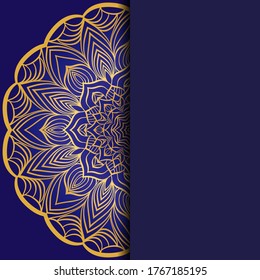 Resumen de lujo con mandala. Ilustración vectorial. Ornamenta elegante tarjeta de invitación de boda , invitación.
