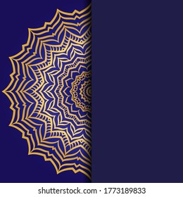 Resumen de lujo con mandala. Ilustración vectorial. Ornamenta elegante tarjeta de invitación de boda , invitación.