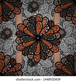Abstract luxury background, ornament elegant invitation wedding card, invite, backdrop cover banner illustration. Vector illustration. Seamless. Illustration in black, gray and white colors.