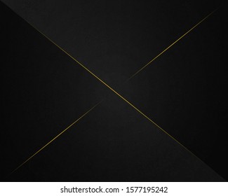 Abstract Luxury background.  polygonal pattern. black and gold lines. Vector illustration. 