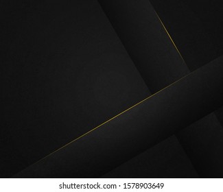 Abstract Luxury background.  polygonal pattern. black and gold lines. Vector illustration. 