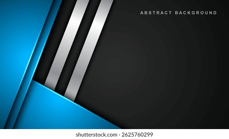 Abstractas fondo de lujo con rayas, estilo de corte de papel realista 3D. Ilustración vectorial.