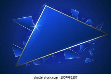 Abstract Luxury Background .Vector Illustration. Futuristic Concept. Triangles Glossy Premium Style