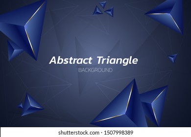 Abstractas fondo de lujo. Ilustración vectorial. Concepto futurista. Triángulos Estilo brillante de Premium