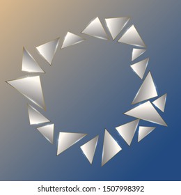 Abstract Luxury Background .Vector Illustration. Futuristic Concept. Triangles Glossy Premium Style