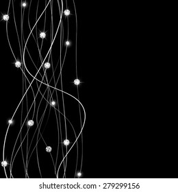 Abstract Luxury Black Diamond Background Vector Illustration EPS10