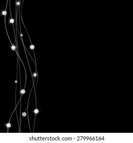 Abstract Luxury Black Diamond Background Vector Illustration EPS10
