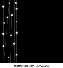 Abstract Luxury Black Diamond Background Vector Illustration EPS10