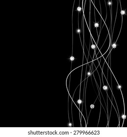 Abstract Luxury Black Diamond Background Vector Illustration EPS10