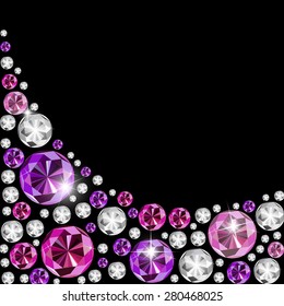 Abstract Luxury Black Diamond Background Vector Illustration EPS10