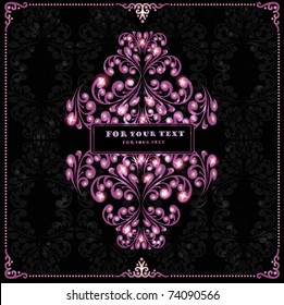 abstract luxury black violet background