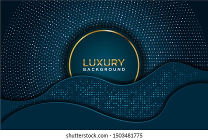 abstract luxury blue background with glitter