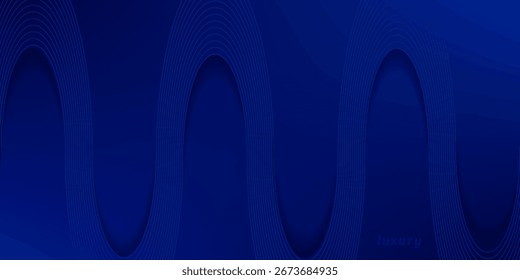 Decoración de celebración de fondo de líneas de luz azul de lujo abstracto