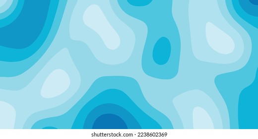 Abstract Luxury blue paper cut background, Soft smooth lines curving abstract blue paper cut banner. abstract curve line blue background. blue waves decorative papercut design, vector, illustration