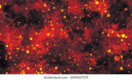 Abstract luxury bokeh background. Beautiful orange color of particles. Abstract background with bokeh effect. Luxury gold background with gold particles. Shiny lights background on grunge structure. V