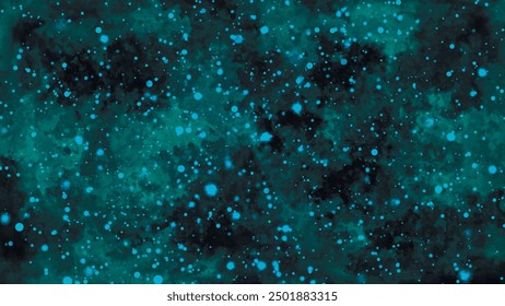 Abstract luxury bokeh background. Beautiful turquoise color of particles. Abstract background with bokeh effect. Luxury turquoise background. Shiny lights background on grunge structure. Vector illust