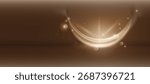 Abstract luxury brown background with glowing light circle and bokeh effect