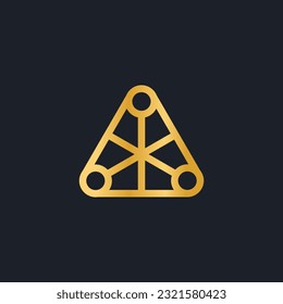 abstract and luxury CBD lab logo design