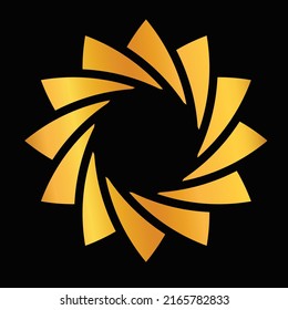 diseño de fondo de círculo de lujo abstracto