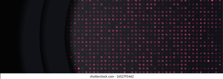 Abstrakter Luxus-Kreis formen roten glänzenden Hintergrund aus Bannerfarben-Design in futuristischer Vektorillustration-Kunstvorlage