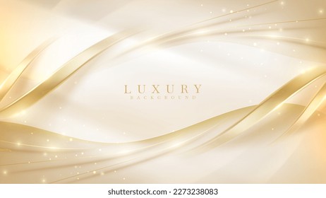 background Abstract gold light