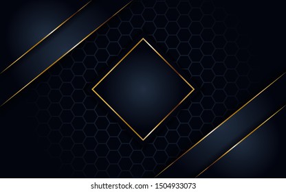 abstract luxury dark background golden lines