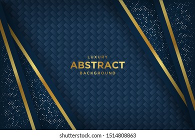 Abstract luxury dark background. Overlap modern background