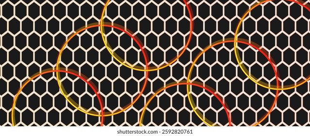 Abstract luxury dark hexagon shape background. Simple hexagonal geometric pattern metal texture design. Luxurious and elegant geometric elements with space for your text. vector