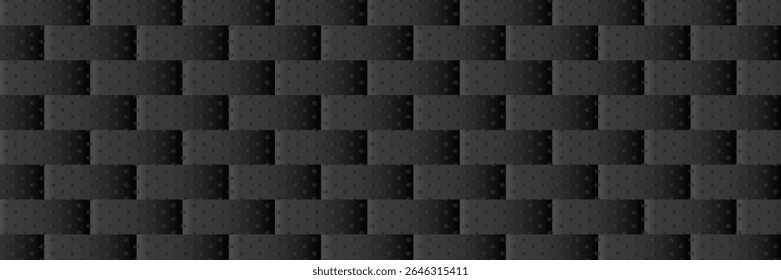 Abstract luxury dark hexagon shape background. Simple hexagonal geometric pattern metal texture design. Luxurious and elegant geometric elements with space for your text. vector	