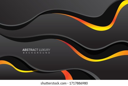 Abstract Luxury Design Background with Liquid Shape Composition