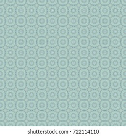 Abstract luxury and elegant seamless pattern in popular blue, gray and neutral colors. Modern vector mandalas design for print on card paper, fabric poster, carpet or book cover. Colorful tones.