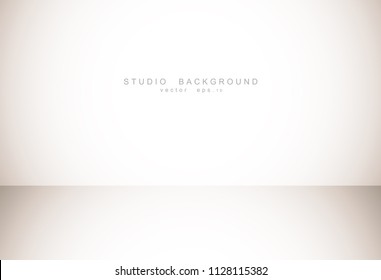 Abstract luxury empty pastel brown gradient with border brown vignette, Studio backdrop display of product, Business backdrop. Vector Illustration.