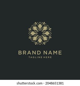 Abstract Luxury Flower ornament Logo Icon Vector Design