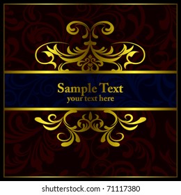 Abstract luxury frame. Illustration vector