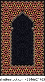 abstract luxury geometric prayer rug sj074