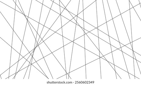 Abstract luxury geometric random chaotic lines with many squares and triangles shape background.