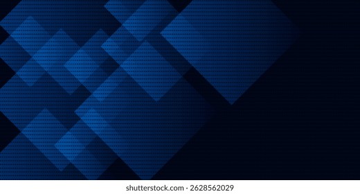 Abstract luxury glowing curved lines overlapping on dark blue background. Premium award design template. Vector illustration eps 10