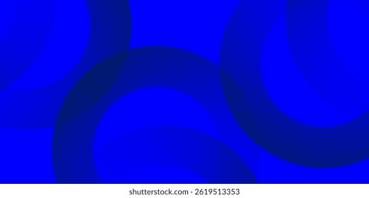 Abstract luxury glowing lines curved overlapping on dark blue background. Template premium award design. Vector illustration